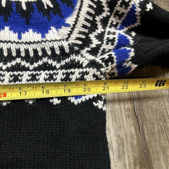 POLO Ralph Lauren Fair Isle Cotton Cashmere Angora Knit Pullover Sweater Large - Picture 6 of 6